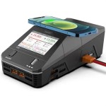 ToolkitRC Q6AC caricabatterie AC 400W / DC 1000W 4CH con uscita USB da 65W con ricarica Wireless 15W per batteria LiPo NiMH PB